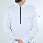 Moncler White Jersey Hoodie